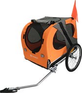 Topmast Dog Bike Trailer Original - Pliable - Oranje - Large - Pour Chiens jusqu'à 40 kg