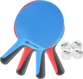 Cornilleau Set de raquettes de tennis de table d'extérieur Softbat Quattro - 4 Raquettes et 3 Balles