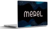 Laptop sticker - 12.3 inch - Merel - Pastel - Meisje - 30x22cm - Laptopstickers - Laptop skin - Cover