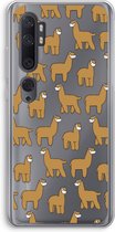 Case Company® - Hoesje geschikt voor Xiaomi Mi Note 10 hoesje - Alpacas - Soft Cover Telefoonhoesje - Bescherming aan alle Kanten en Schermrand