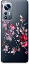 Case Company® - Hoesje geschikt voor Xiaomi 12 Pro hoesje - Mooie bloemen - Soft Cover Telefoonhoesje - Bescherming aan alle Kanten en Schermrand