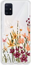 Case Company® - Samsung Galaxy A51 4G hoesje - Painted wildflowers - Soft Cover Telefoonhoesje - Bescherming aan alle Kanten en Schermrand