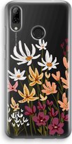 Case Company® - Hoesje geschikt voor Huawei P Smart (2019) hoesje - Painted wildflowers - Soft Cover Telefoonhoesje - Bescherming aan alle Kanten en Schermrand
