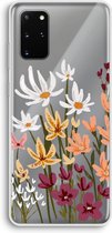 Case Company® - Hoesje geschikt voor Samsung Galaxy S20 Plus hoesje - Painted wildflowers - Soft Cover Telefoonhoesje - Bescherming aan alle Kanten en Schermrand