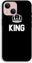 Case Company® - Hoesje geschikt voor iPhone 13 hoesje - King zwart - Biologisch Afbreekbaar Telefoonhoesje - Bescherming alle Kanten en Schermrand