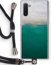 Case Company® - Hoesje met koord geschikt voor Samsung Galaxy Note 10 hoesje met Koord - Stranded - Telefoonhoesje met Zwart Koord - Bescherming aan alle Kanten en Over de Schermrand