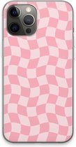 Case Company® - Hoesje geschikt voor iPhone 13 Pro Max hoesje - Grid Roos - Soft Cover Telefoonhoesje - Bescherming aan alle Kanten en Schermrand