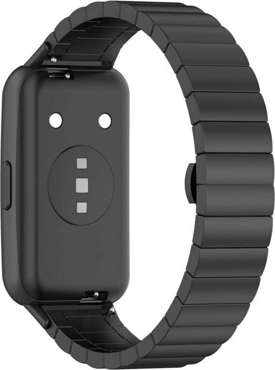 Stalen Smartwatch bandje Geschikt voor Huawei band 7 metalen bandje