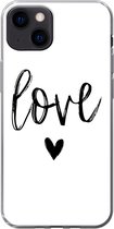 Geschikt voor iPhone 13 hoesje - Love - Spreuken - Quotes - Siliconen Telefoonhoesje