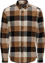 Only & Sons Chemise Onsgudmund Ls 3t Check Shirt Noos 22020301 Silver Lining Men Size - XS