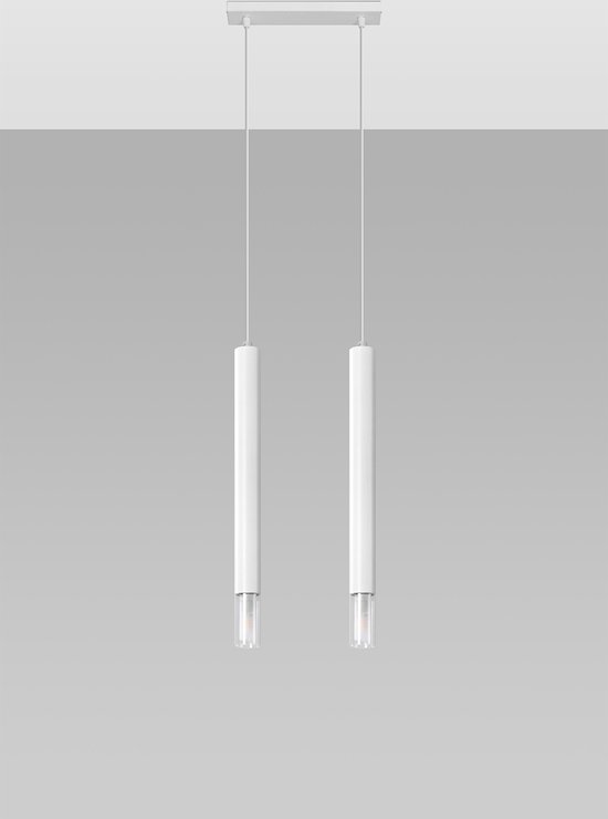 Hanglamp Wezyr 2 - Hanglampen - Woonkamer Lamp - G9 - Wit