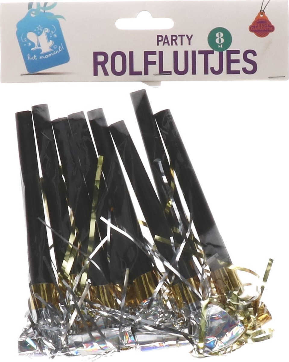 Rolfluitjes party 8 stuks
