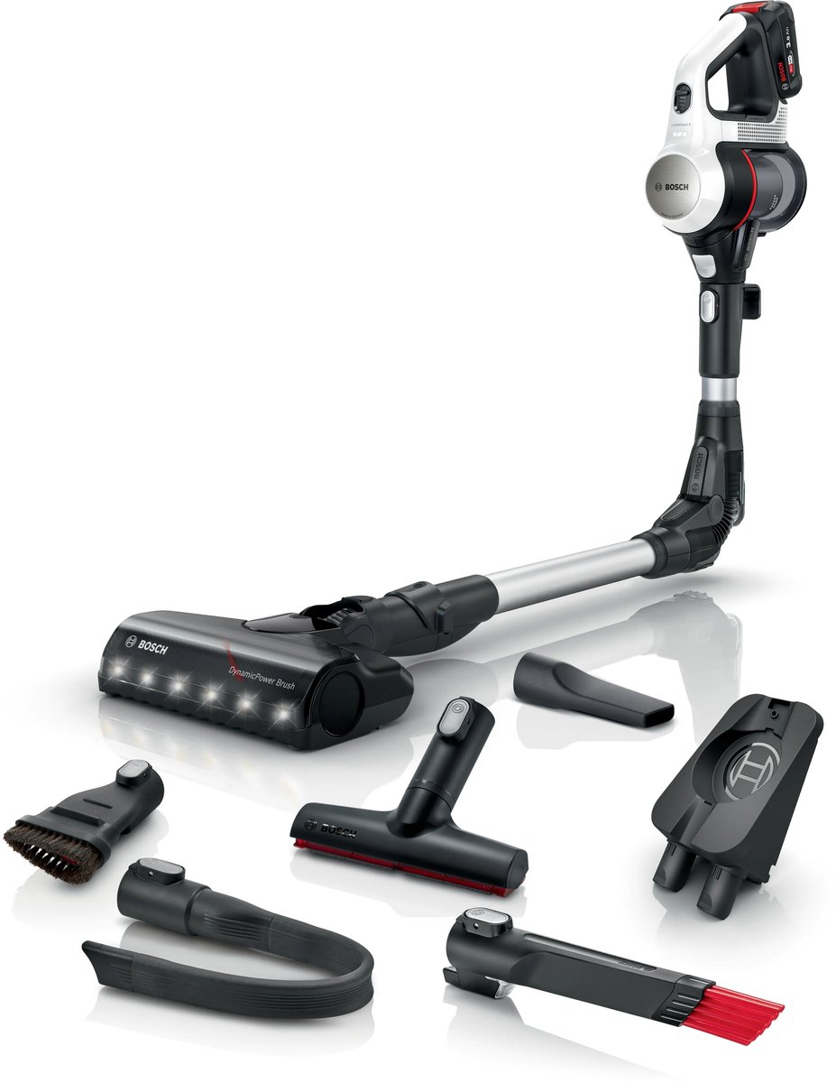 Bosch BCS711XXL steelstofzuiger & elektrische bezem Zakloos 0,3 l Wit