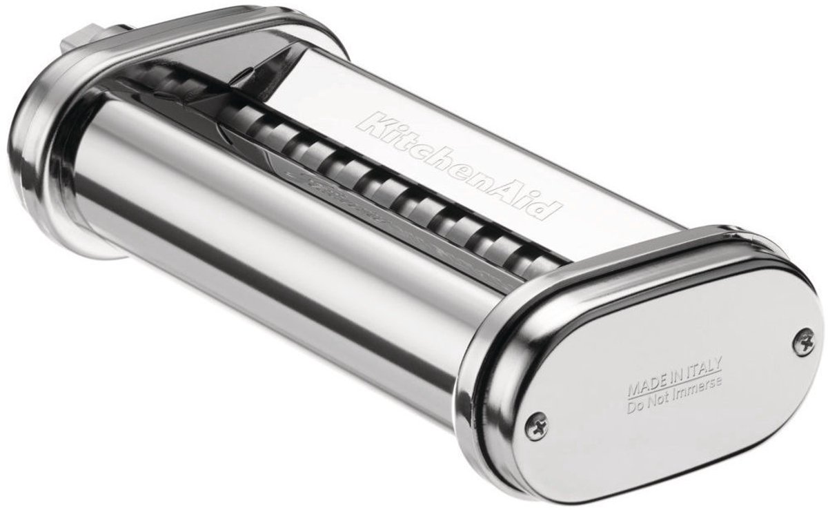 Pastamachine opzetstuk voor KitchenAid Staande Mixers 3-in-1 Pastamachine Inclusief Pasta Bladrol, Spaghetti & Fettuccine Cutters, met reinigingsborstel, Premium Accessoires voor zelfgemaakte pasta