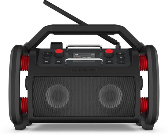 Radio de chantier PerfectPro ROCKRPO, réception DAB+ et FM, Bluetooth,  batterie... | bol.com