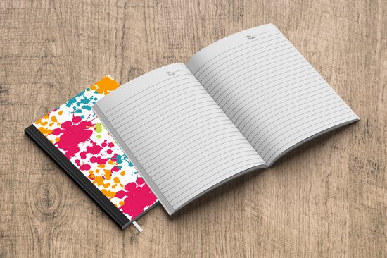 Carnet - Cahier - Motifs - Peinture - Arc-en-ciel - Carnet - Format A5 - Bloc-notes