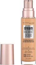 Maybelline Dream Radiant Liquid Fond de teint - 80 Cashew - Convient aux peaux sèches avec de l'acide hyaluronique et du Collagène - Teint teinté - 30 ml