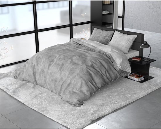 Sleeptime Flanel Twin Washed Cotton Dekbedovertrekset - 240 x 200/220 + 2 kussenslopen 60x70 van Merkloos — afbeelding 2