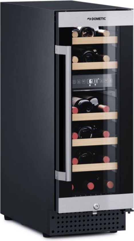 Dometic Wijnkoelkast D18B 2 Zones RVS / Zwart