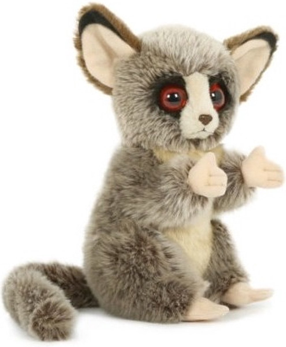Pluche spookdiertje knuffel - 18 cm - speelgoed knuffels - Spookdiertjes oerwoud dierenknuffels/knuffeldieren voor kinderen