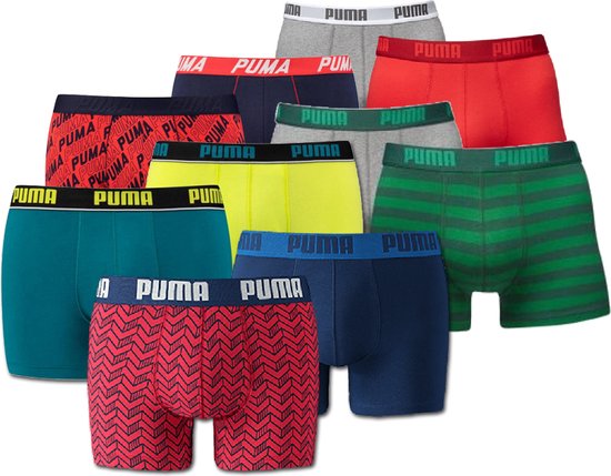 Puma boxershorts 10-Pack Verrassingspakket - Hussel/Mixed heren boxers  pakket - Maat XL | bol.com
