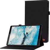 Tablet hoes geschikt voor Lenovo Tab M10 Plus (3e generatie) 10.6 inch - Book Case met Soft TPU houder - Zwart