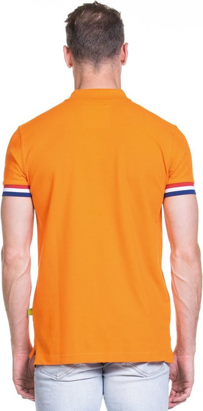 Polo orange Hollande pour homme - Supporter / fan des Pays-Bas Vêtements du jour du roi - Championnat d'Europe / Coupe du monde de football - Jeux Olympiques - Vêtements d'habillage de Formule 1 L