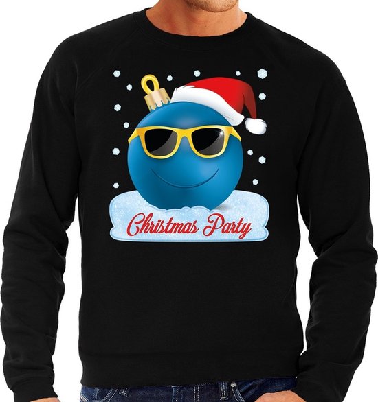 Foute Kerst trui / sweater - Christmas party - zwart voor heren - kerstkleding / kerst outfit XXL