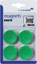 Magneet legamaster 35mm 1000gr groen | Blister a 4 stuk