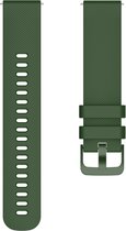Bracelet en Siliconen (vert foncé), adapté pour Samsung Galaxy Watch 4 Classic (42 & 46 mm), Watch 4 (40 & 44 mm), Watch 3 (41 mm), Watch Active 2 (40 & 44 mm), Watch Active ( 40 mm), Montre (42 mm)