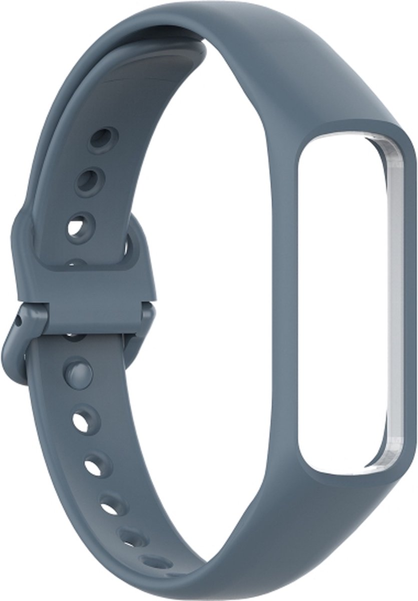 Siliconen bandje - geschikt voor Samsung Galaxy Fit 2 - grijs