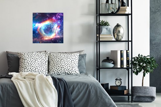 Affiche Espace - Arc-en-ciel - Couleurs - 50x50 cm