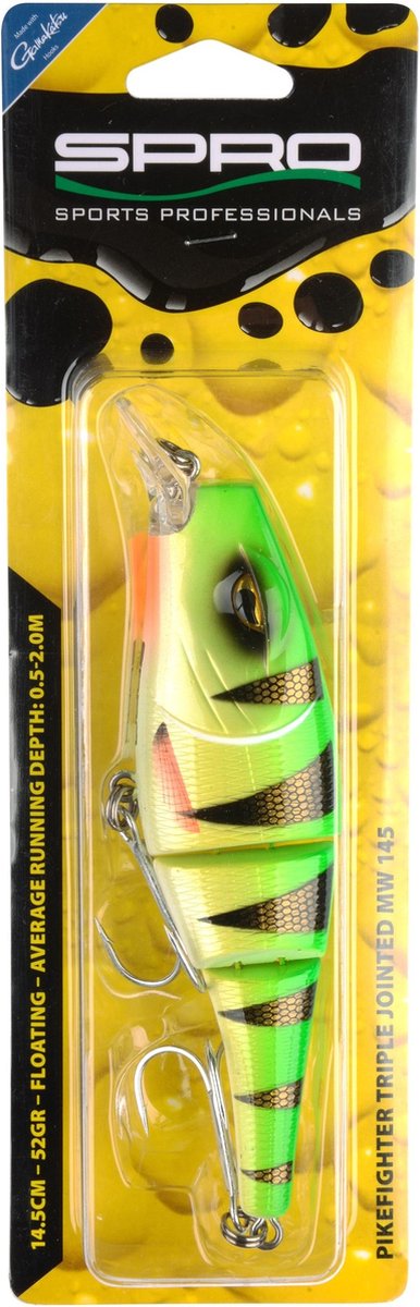 Spro Pikefighter Triple - 14.5 cm - UV silverfish
