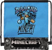 Minecraft Gymbag Diamond Miner - Zwemtas - 42 x 33 cm - Polyester