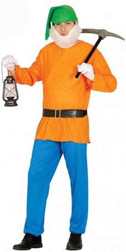 Fiestas Guirca Dwerg/kabouter carnaval verkleed kostuum - volwassenen - 4-delig 48/50