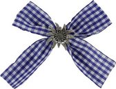 Oktoberfest Haarclip strik Beieren motief blauw