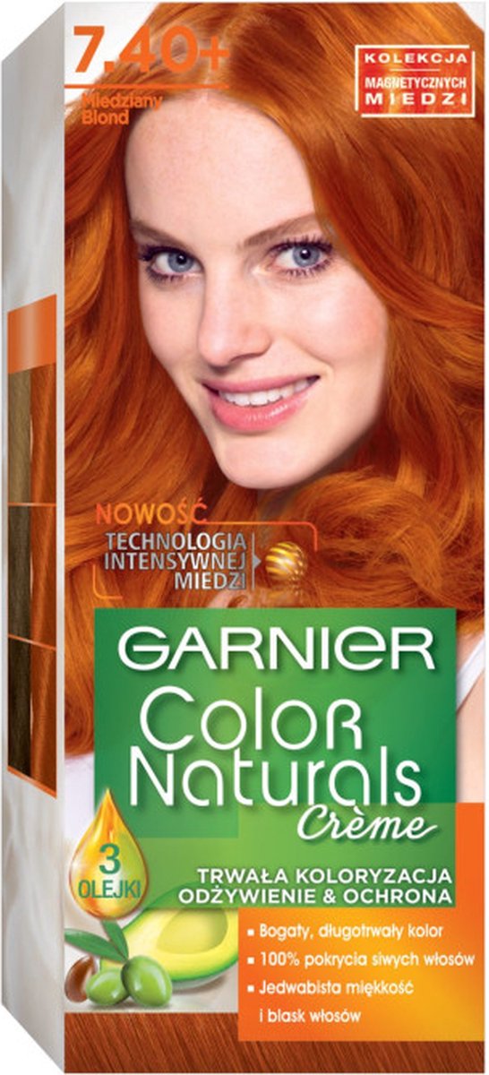Garnier - Color Naturals Creme - Permanent, Nourishing Hair Coloring - 7.40