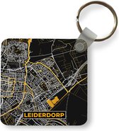 Sleutelhanger - Uitdeelcadeautjes - Leiderdorp - Kaart - Goud - Stadskaart - Plattegrond - Plastic