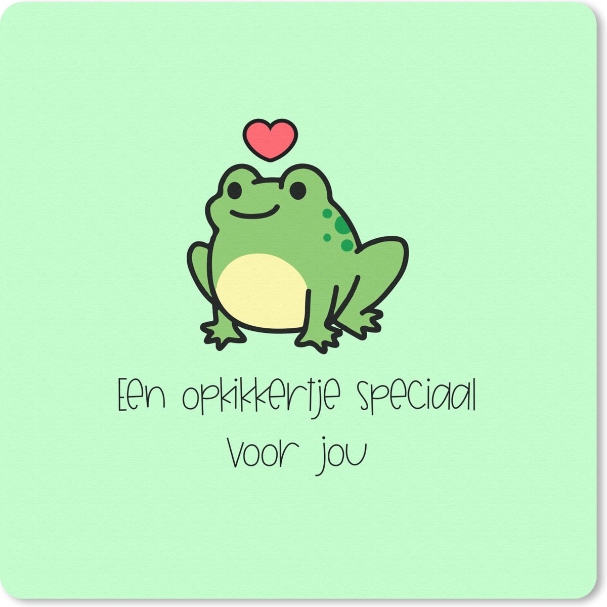 Muismat 20x20 cm - Mousepad Sterkte - Quotes - Dieren - Opkikker - Muismatten