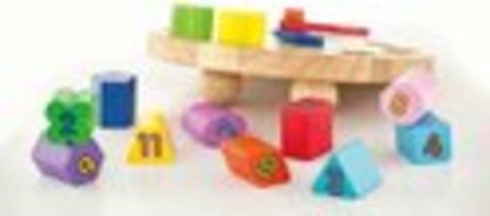 Thumbnail van een extra afbeelding van het spel Melissa & Doug Vormensorteerklok - Educatief houten speelgoed