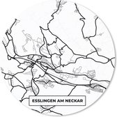 Muismat - Mousepad - Rond - Esslingen am Neckar - Plattegrond - Kaart - Stadskaart - 30x30 cm - Ronde muismat