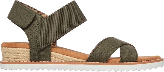 Skechers Bobs Desert Kiss sandalen groen - Maat 38 | bol.com