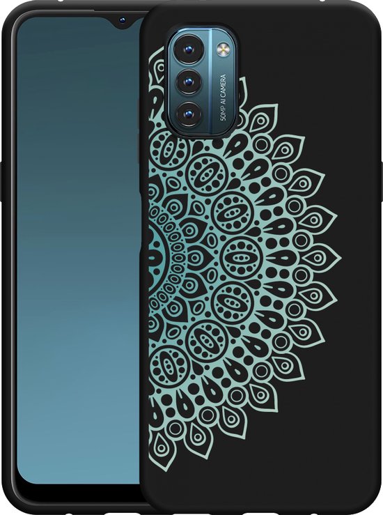 Betterfon Custodia A Portafoglio Per Nokia G11 E G21 – Con Chiusura Magnetica, Slot Carte E Funzione Stand – Motivo Floreale Blu