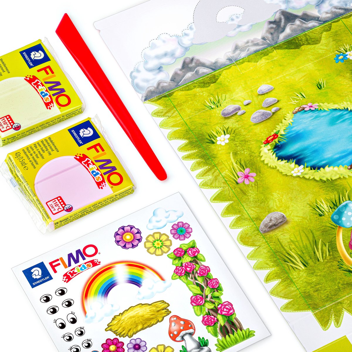 FIMO kids 8034 - ovenhardende boetseerklei - Form&Play set "Eenhoorn" — afbeelding 4
