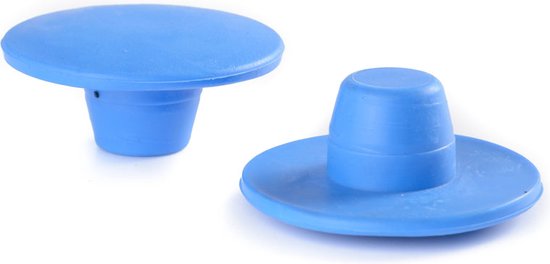 Foto: Rubbermagazijn rubber dop voor traptrede blauw per 100 stuks antislip rubber trapdoppen