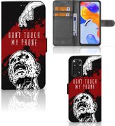 GSM Hoesje Xiaomi Redmi Note 11 Pro 5G/4G Book Case met Pasjeshouder Zombie Blood
