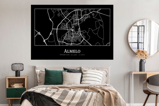 Affiche Carte - Almelo - Plan de la ville - Carte - 180x120 cm XXL