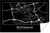 Poster Rotterdam - Kaart - Stadskaart - Plattegrond - 30x20 cm