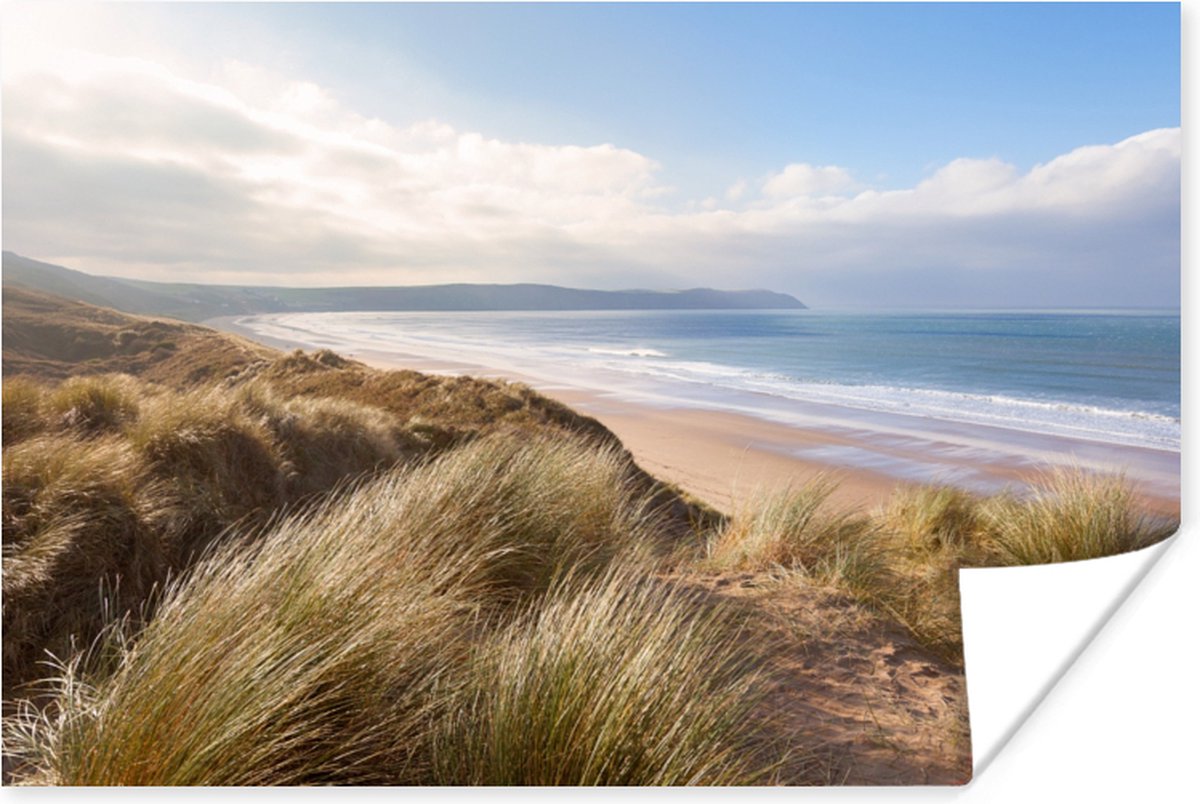 Poster Duin - Strand - Water - 90x60 cm