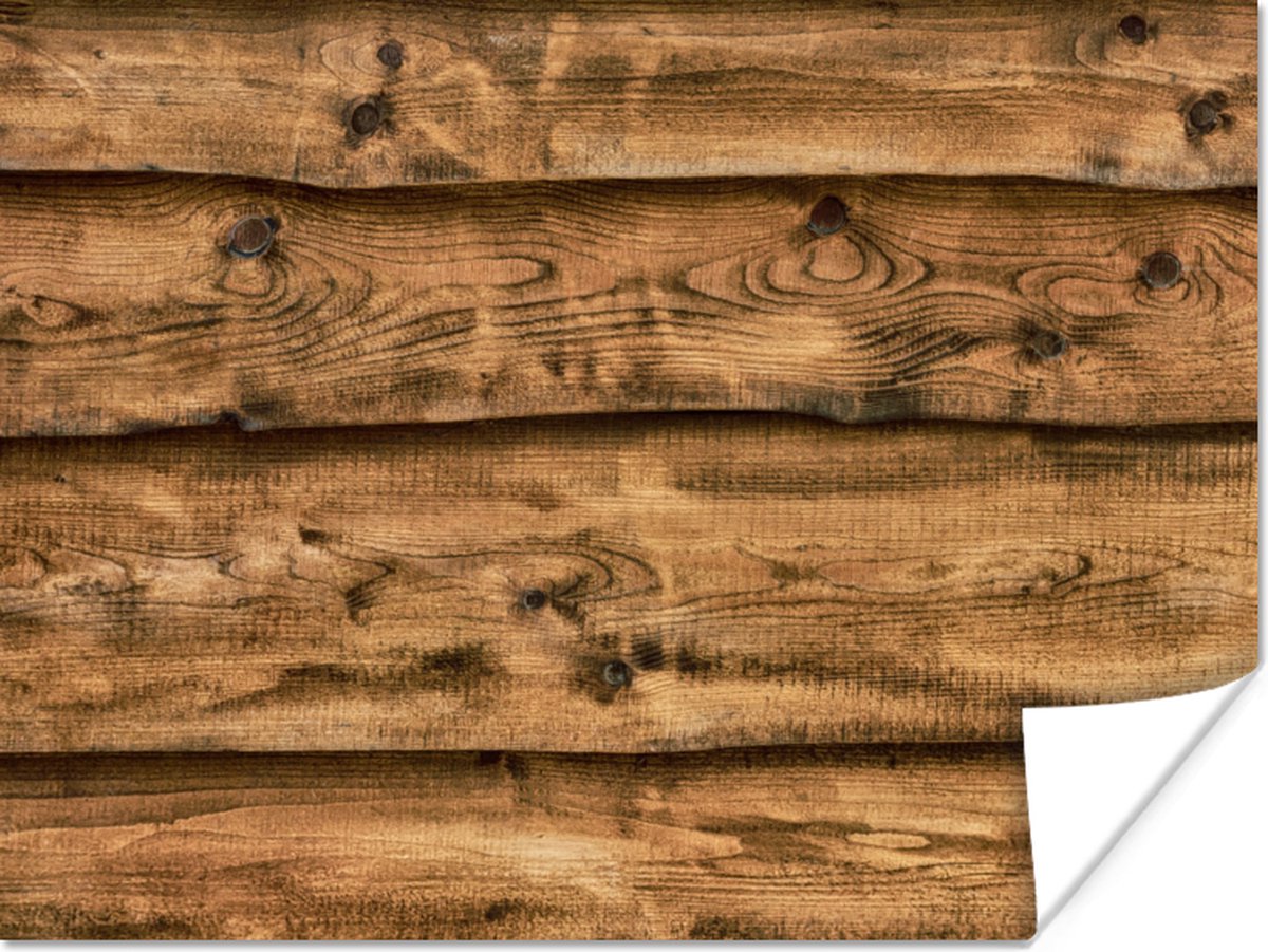 Poster Planken - Rustiek - Hout - 120x90 cm